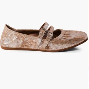 Free People Gemini Ballet Flat Champagne